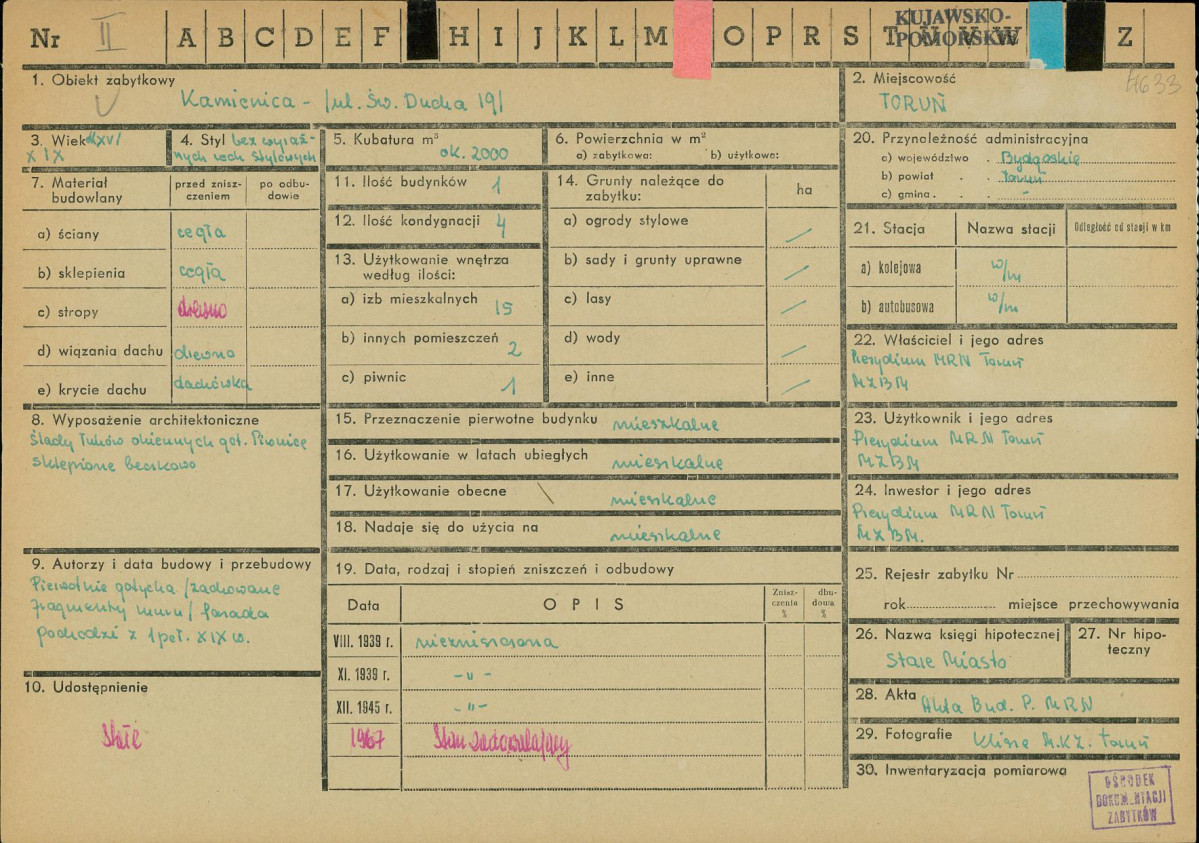 KZ - Karta zielona, skan nr 1
