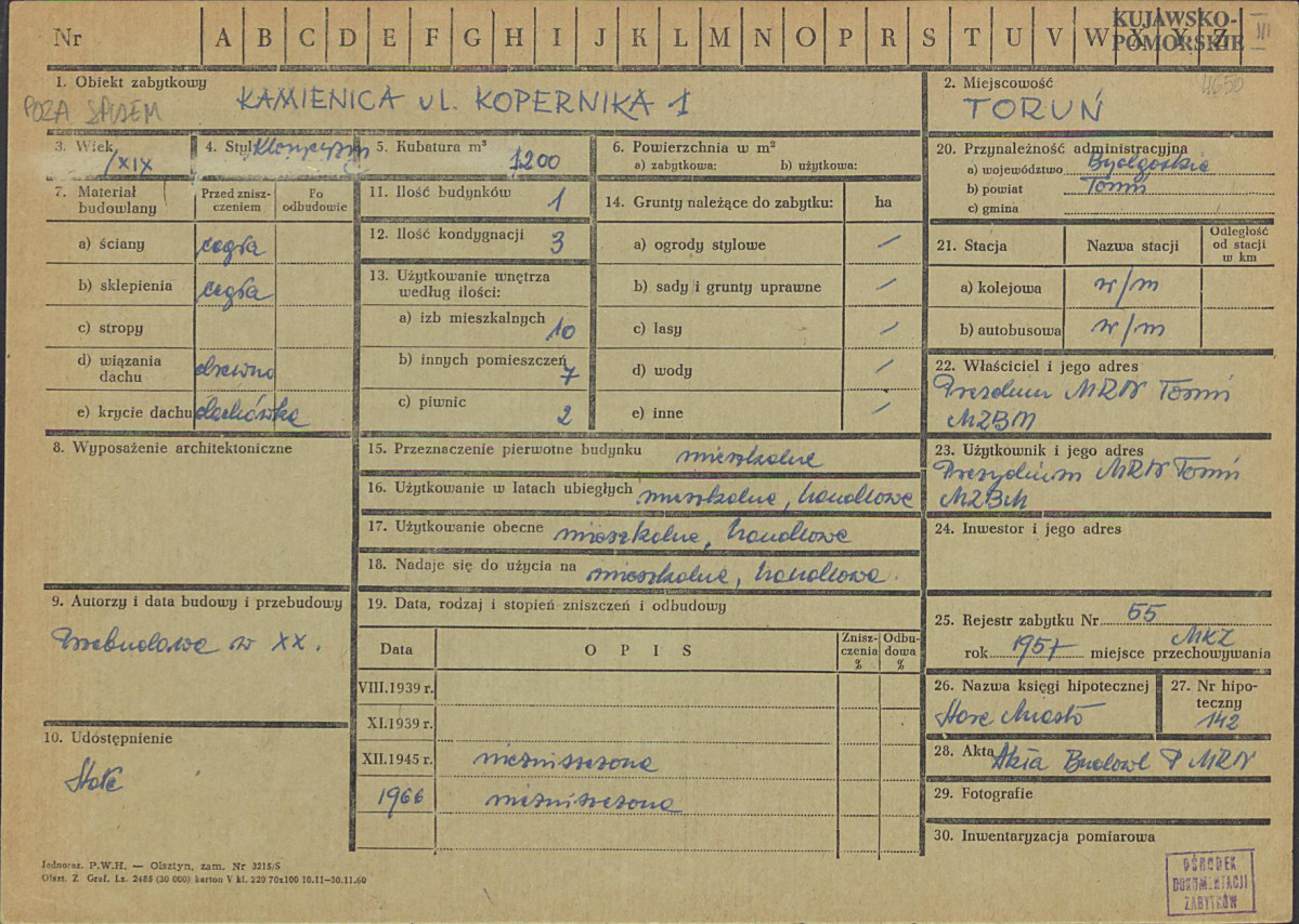 KZ - Karta zielona, skan nr 1