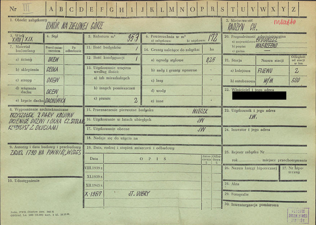 KZ - Karta zielona, skan nr 1