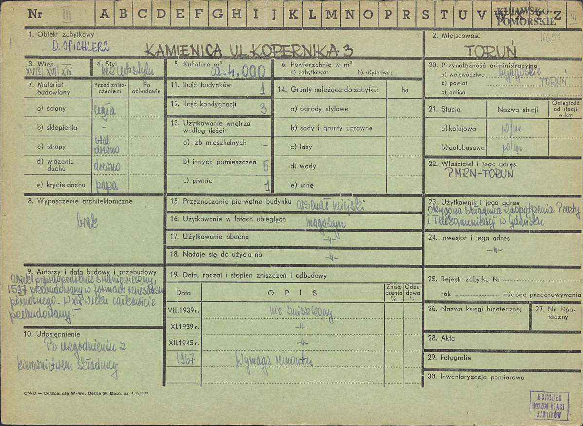 KZ - Karta zielona, skan nr 1