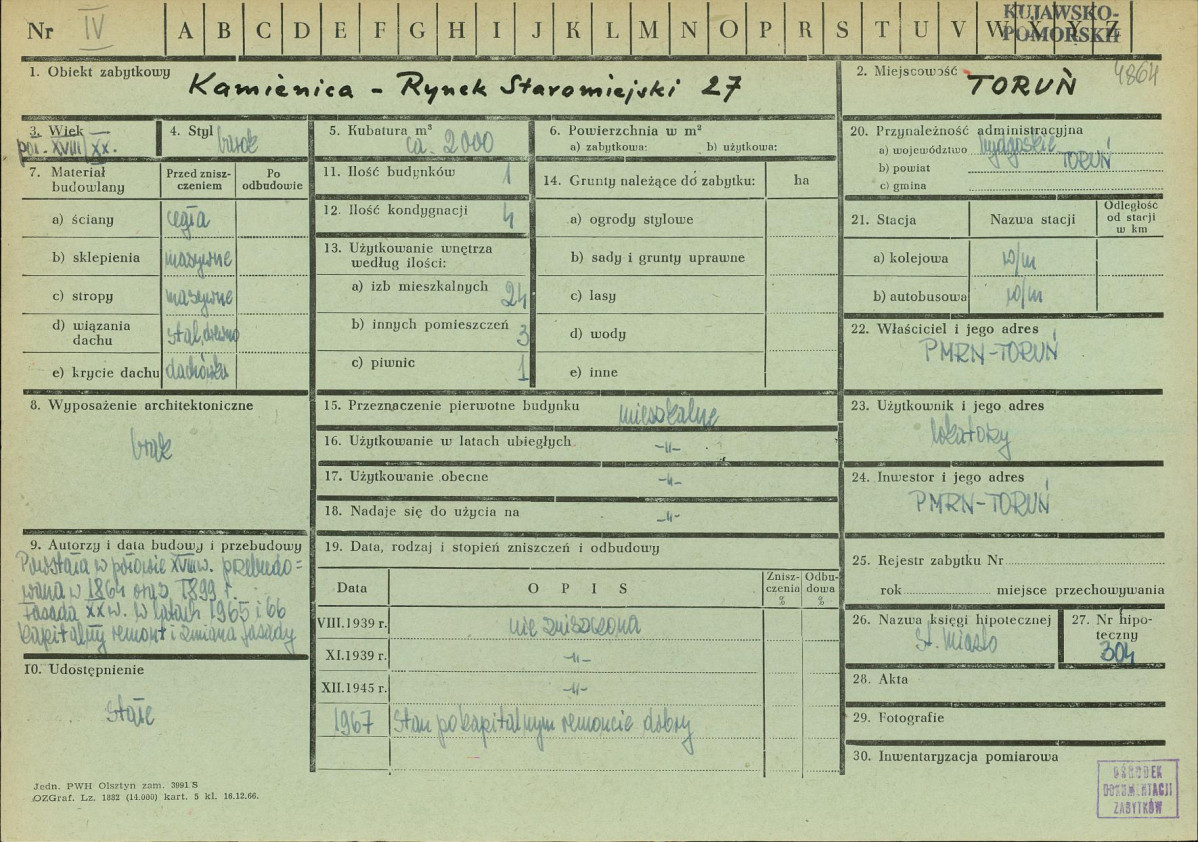 KZ - Karta zielona, skan nr 1