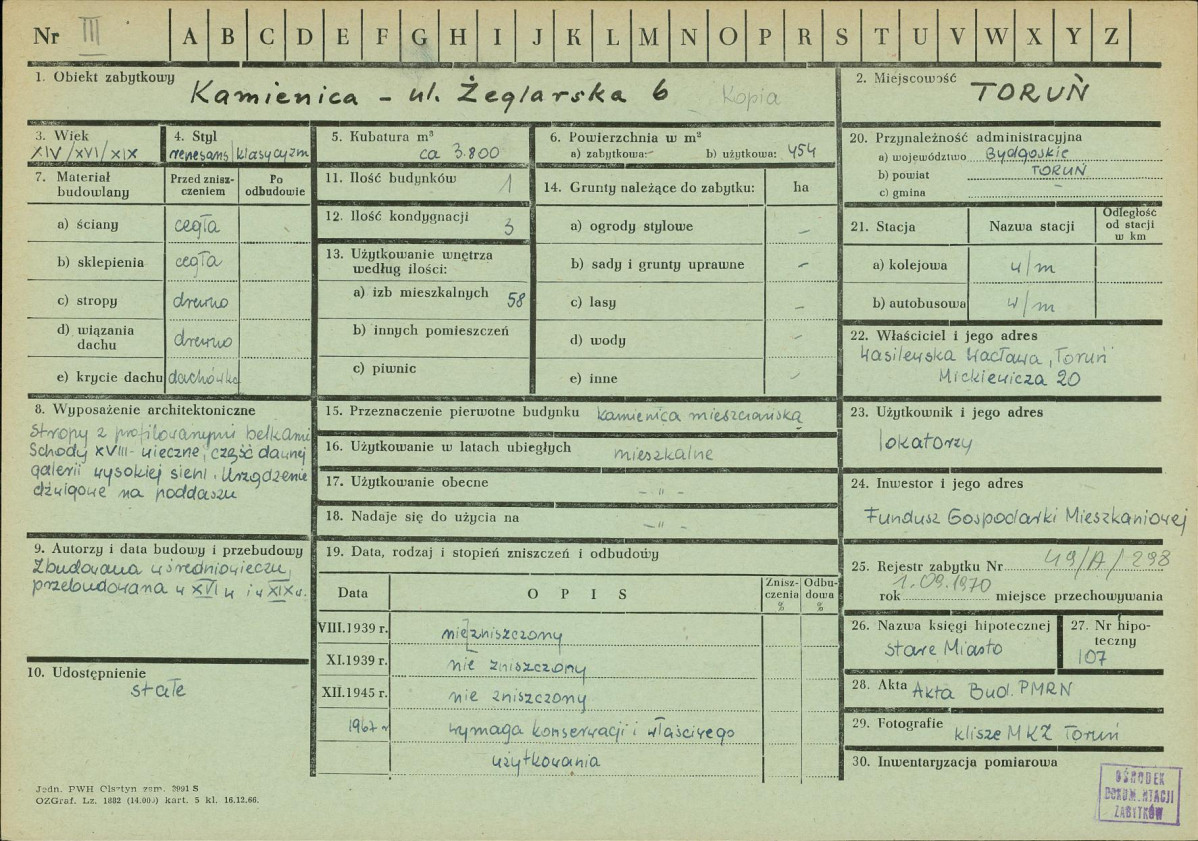Karta zielona, skan nr 1