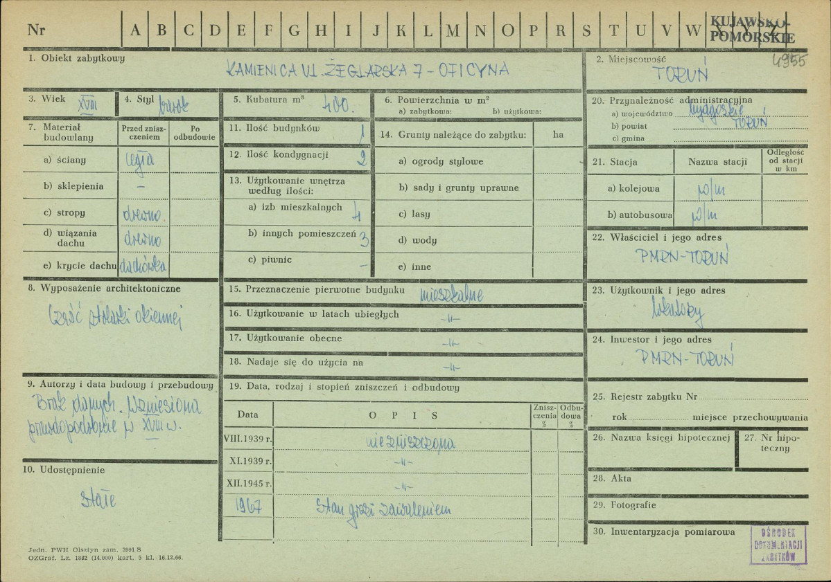 Karta zielona, skan nr 1