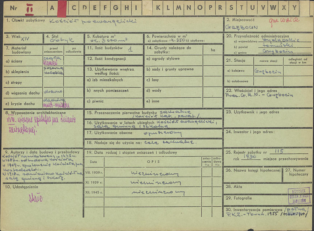 KZ - Karta zielona, skan nr 1