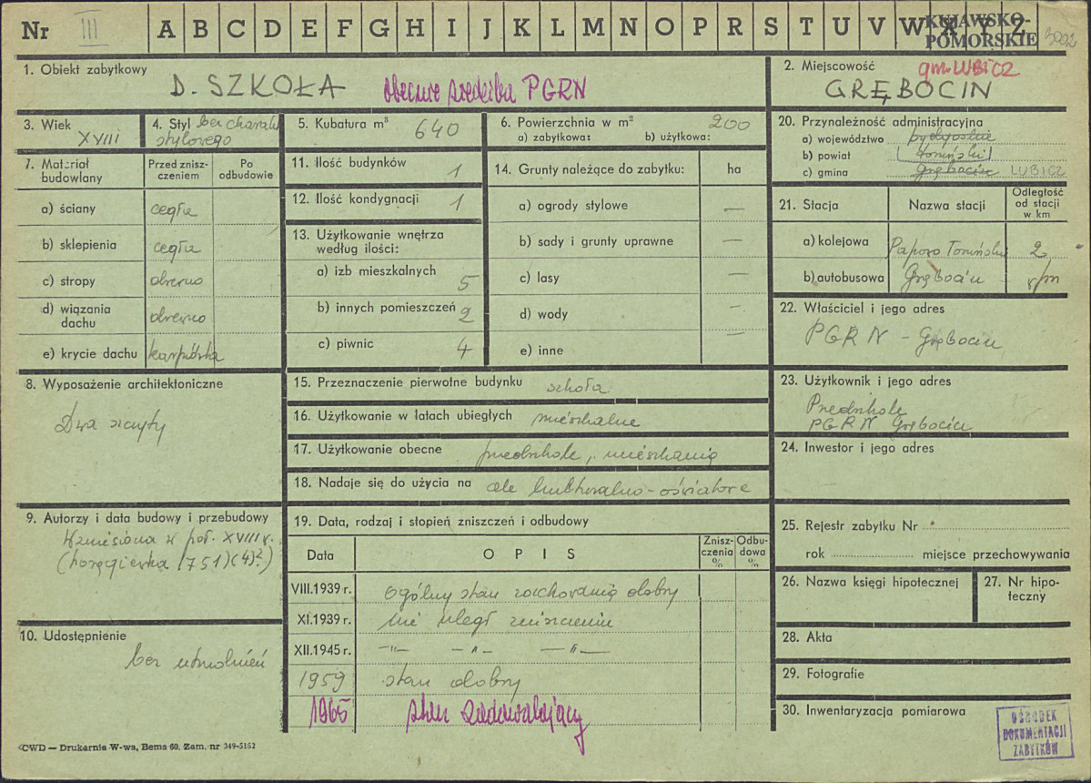 KZ - Karta zielona, skan nr 1