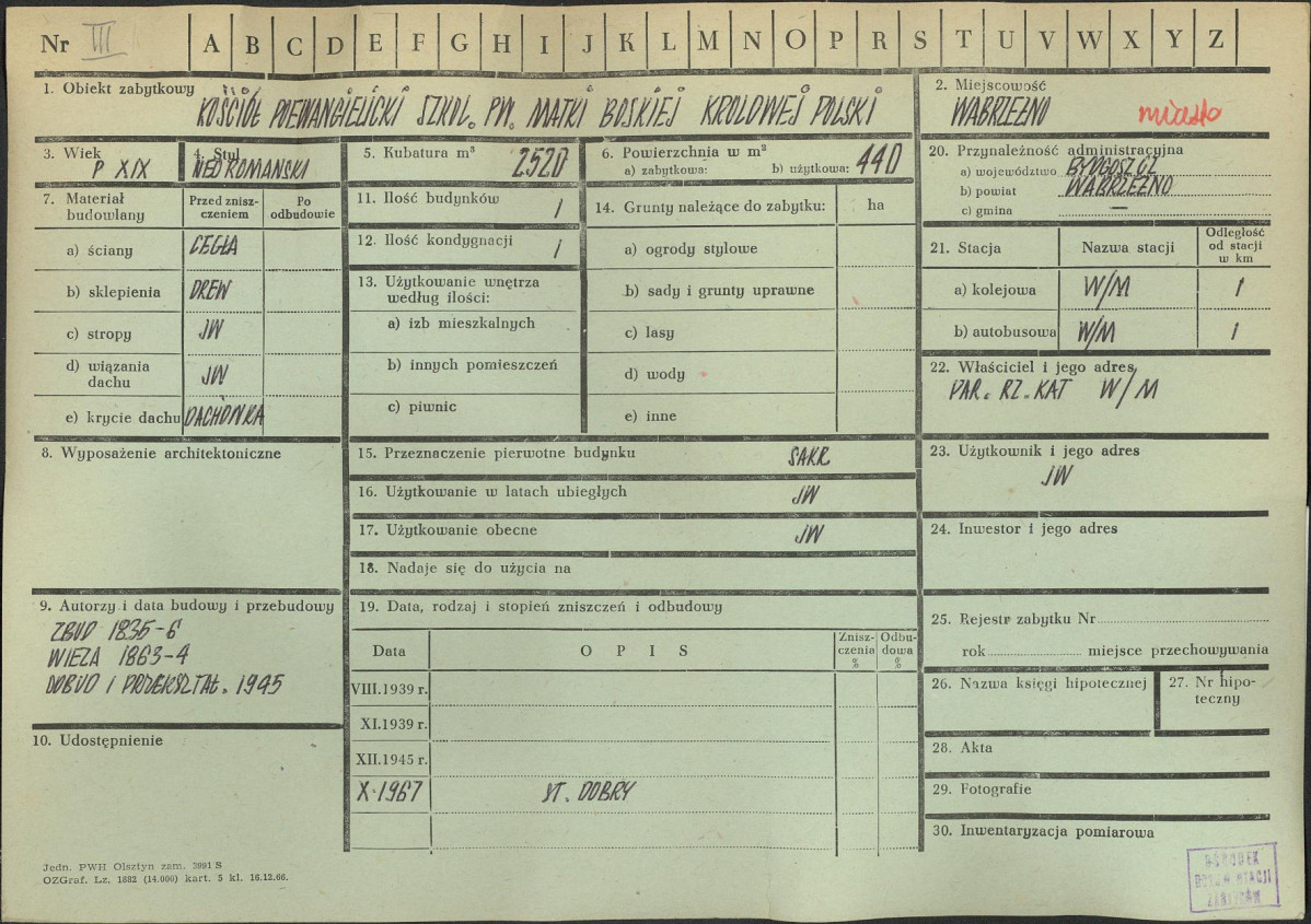 KZ - Karta zielona, skan nr 1