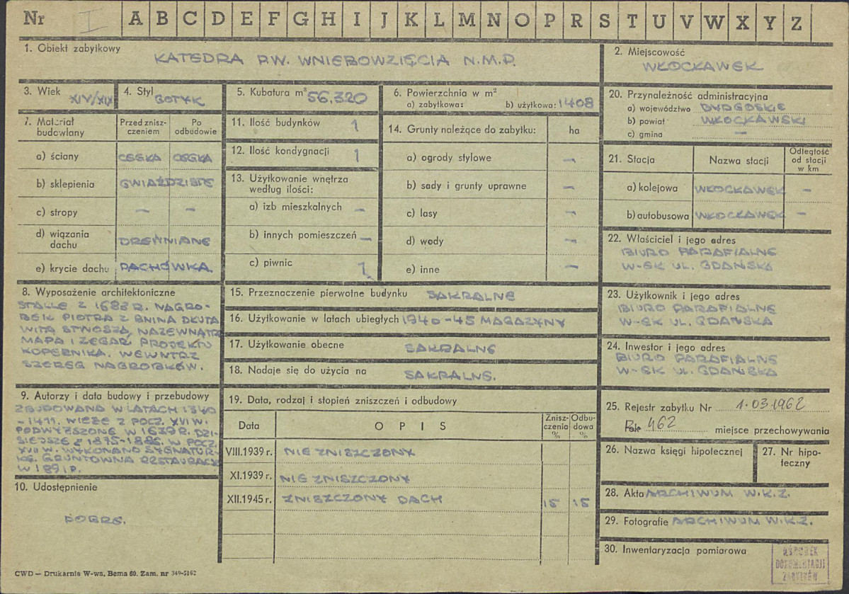 KZ - Karta zielona, skan nr 1