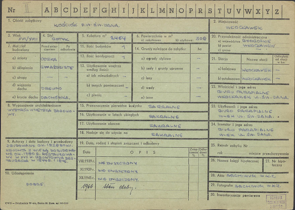 KZ - Karta zielona, skan nr 1