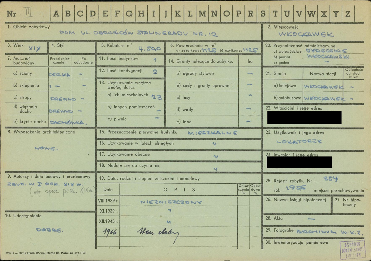 KZ - Karta zielona, skan nr 1