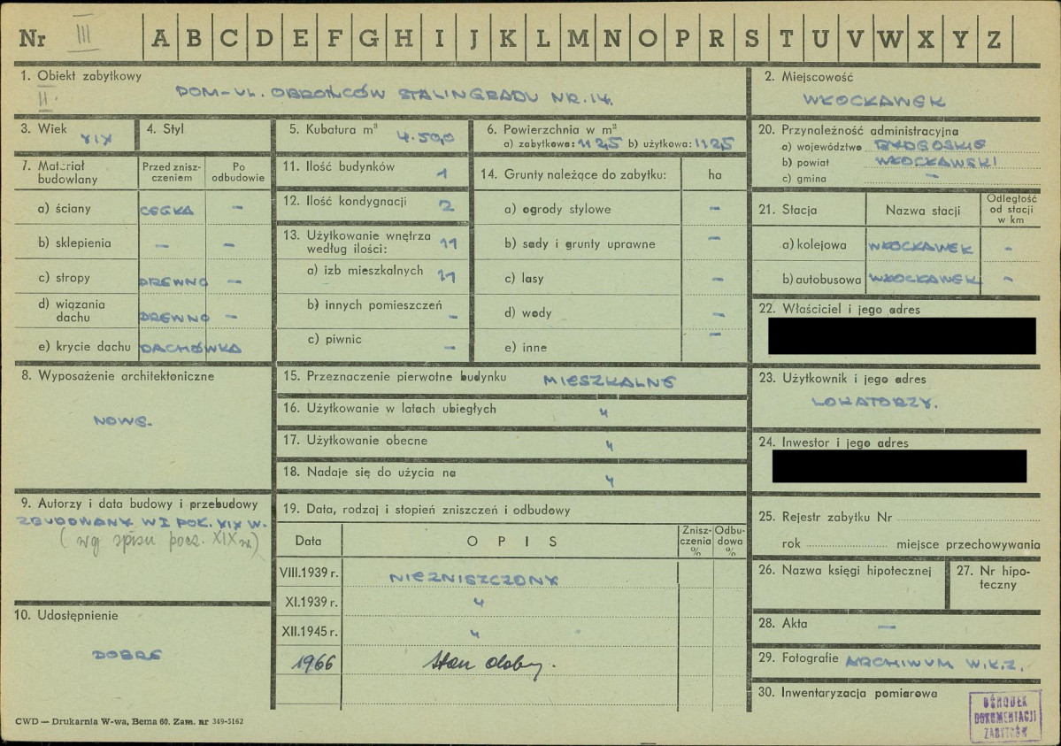 KZ - Karta zielona, skan nr 1