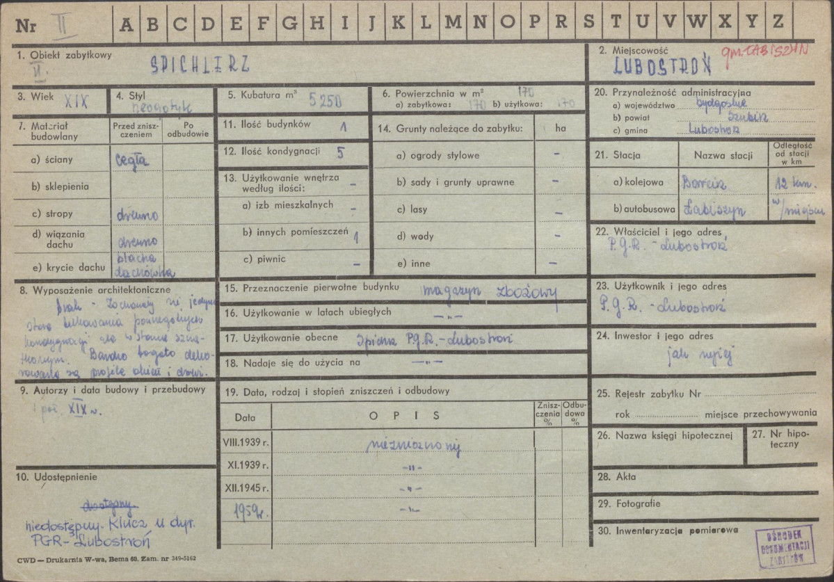 KZ - Karta zielona, skan nr 1