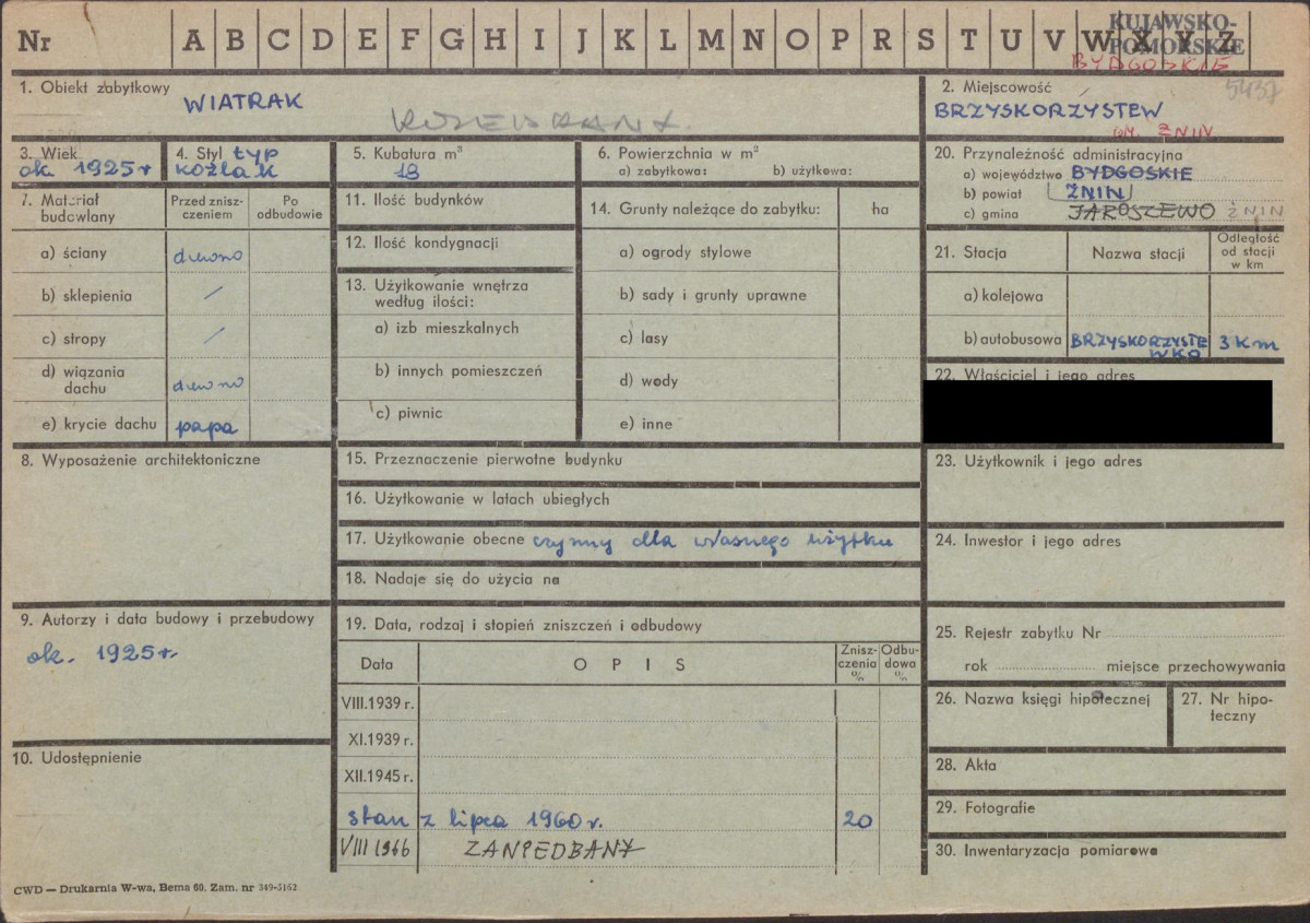 KZ - Karta zielona, skan nr 1