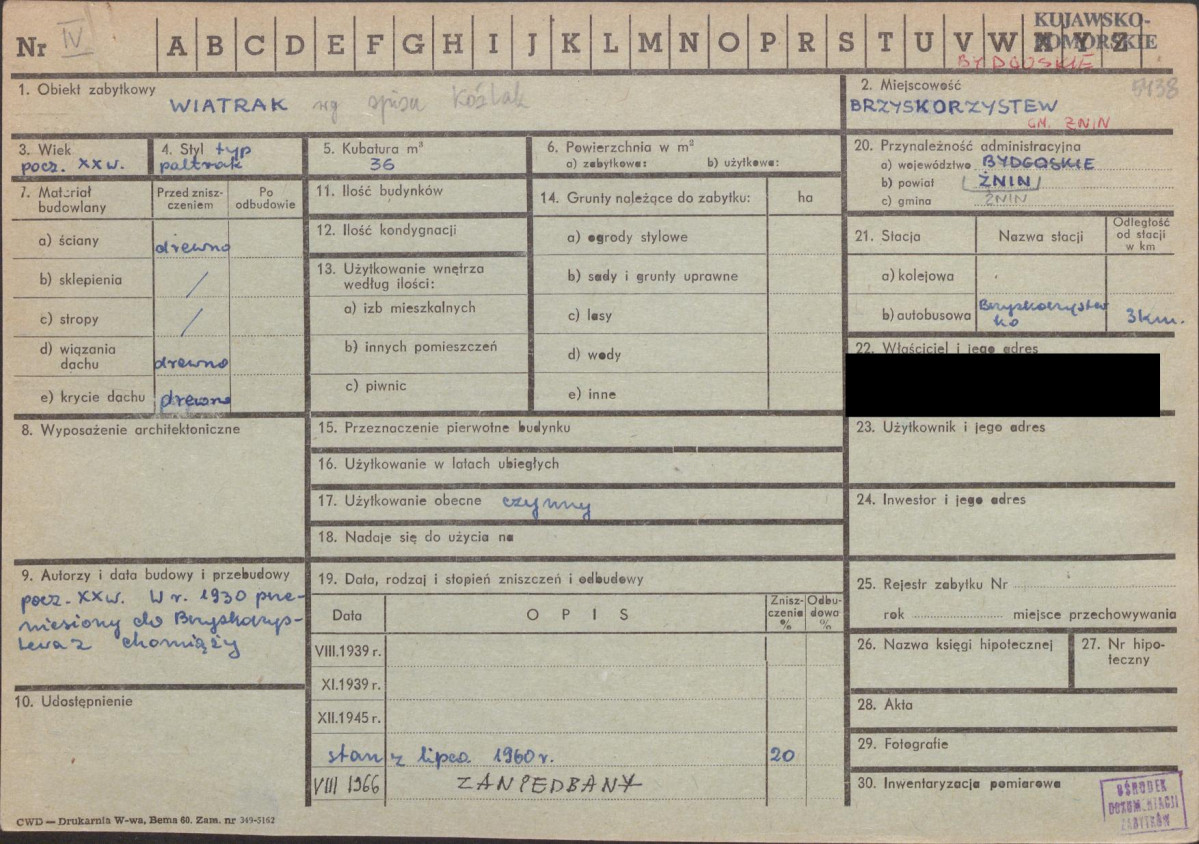 KZ - Karta zielona, skan nr 1