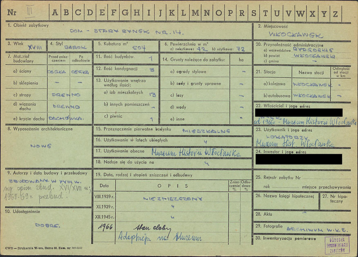 KZ - Karta zielona, skan nr 1