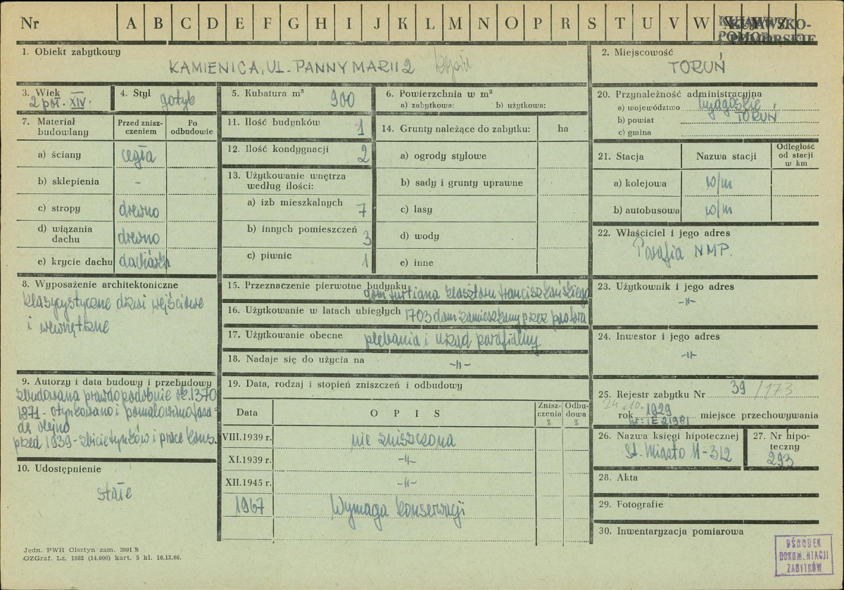 KZ - Karta zielona, skan nr 1