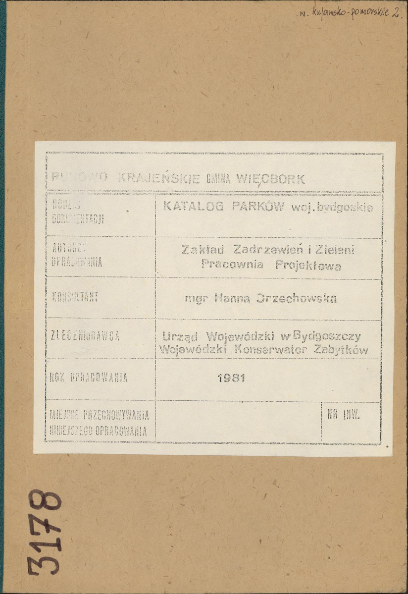 EP - Ewidencja parkowa, skan nr 1