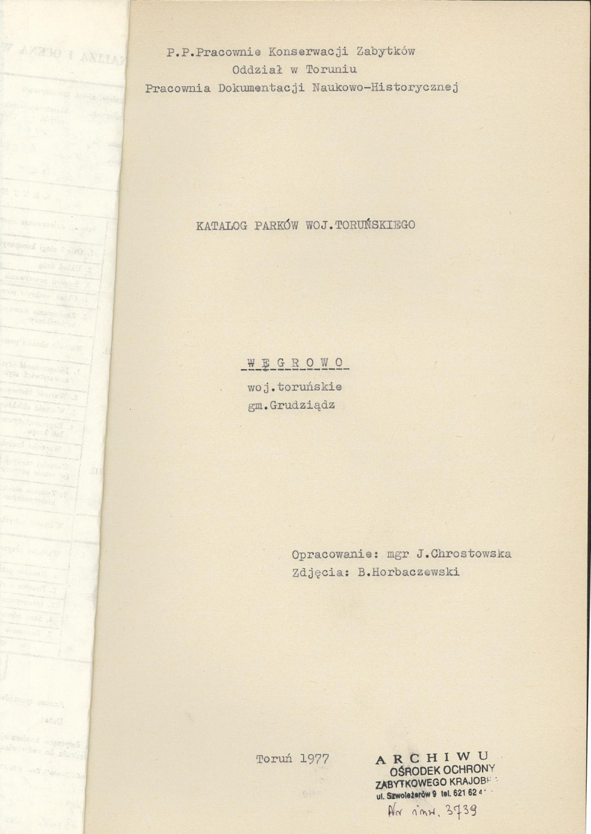 EP - Ewidencja parkowa, skan nr 4