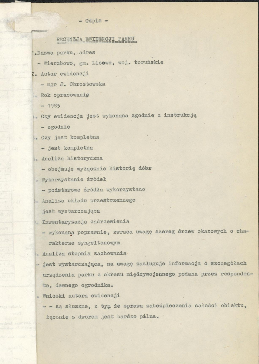 EP - Ewidencja parkowa, skan nr 4