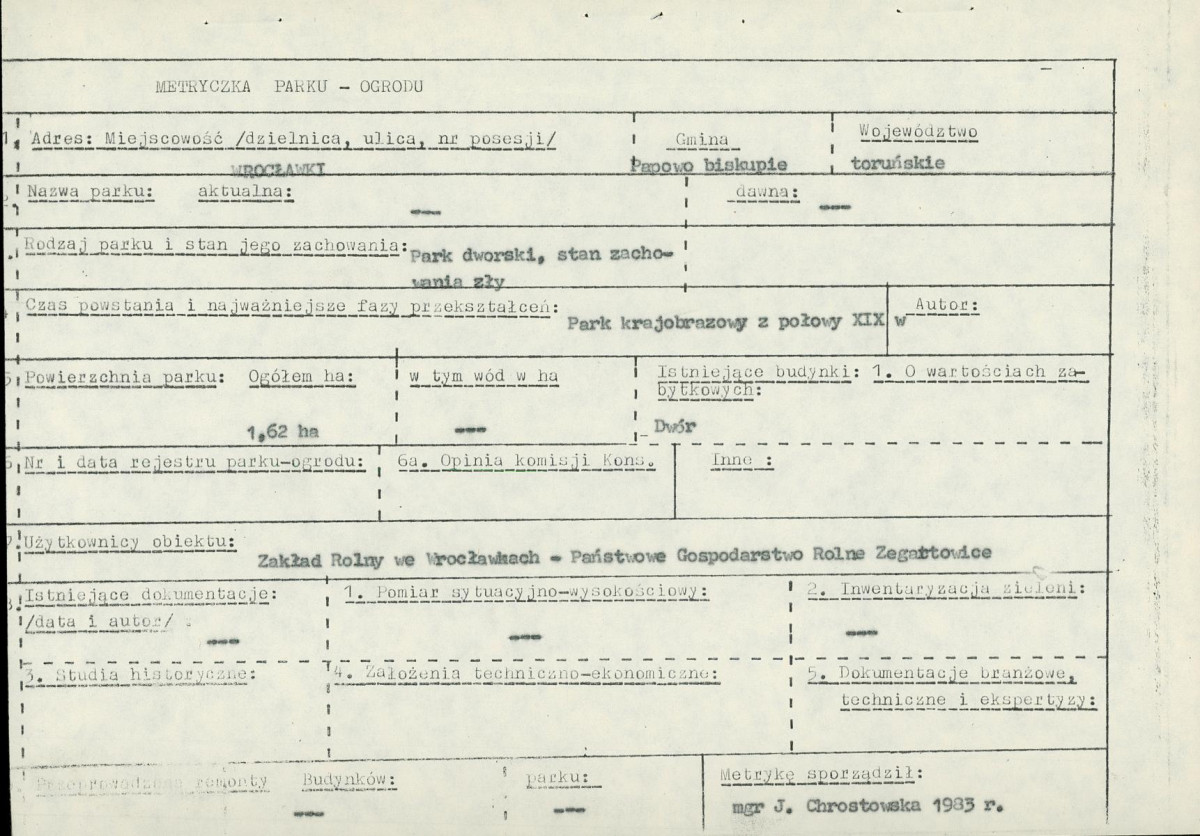 EP - Ewidencja parkowa, skan nr 6