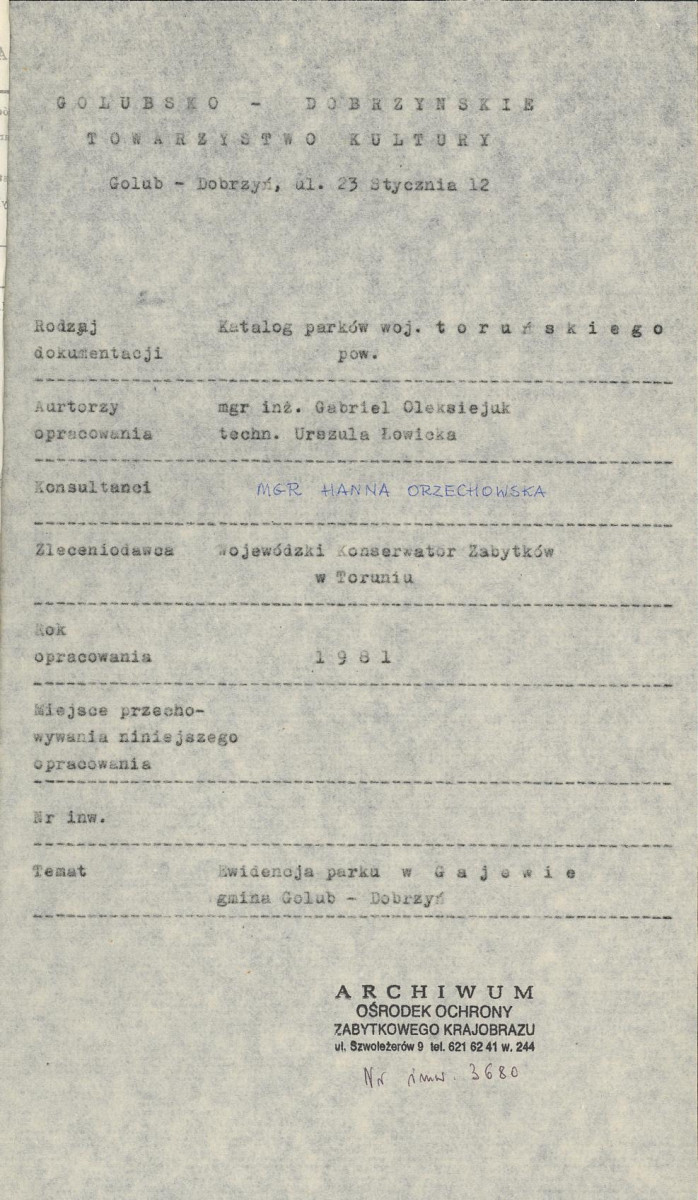 EP - Ewidencja parkowa, skan nr 4