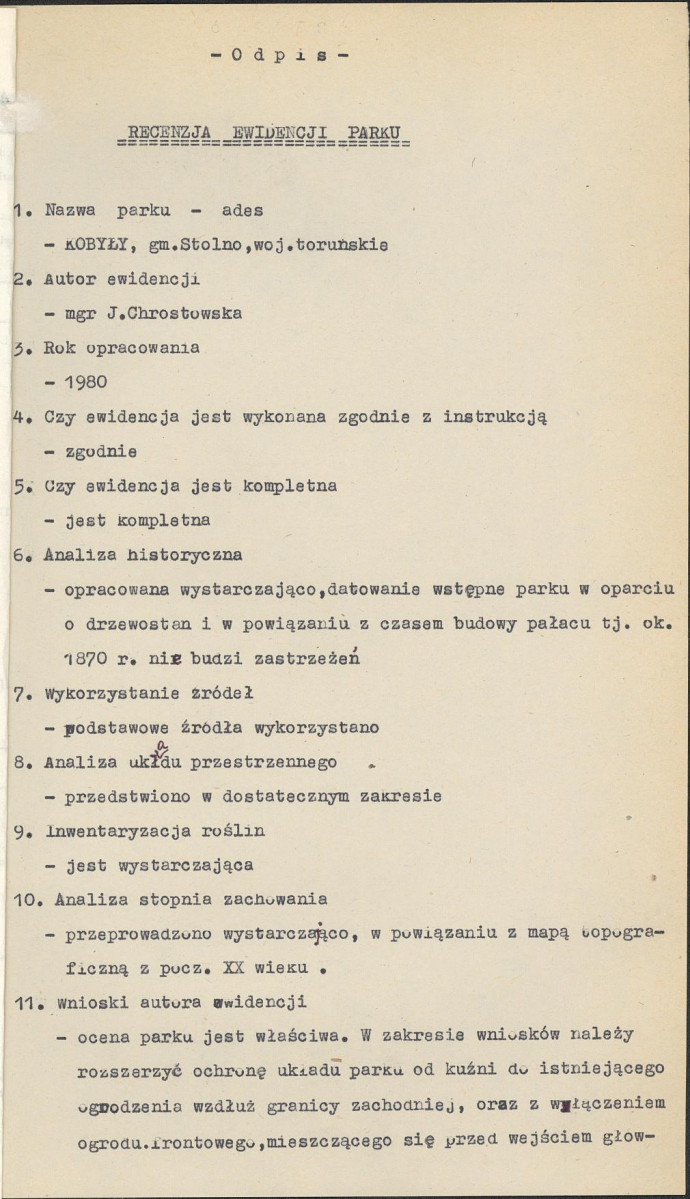 Ewidencja parkowa, skan nr 4