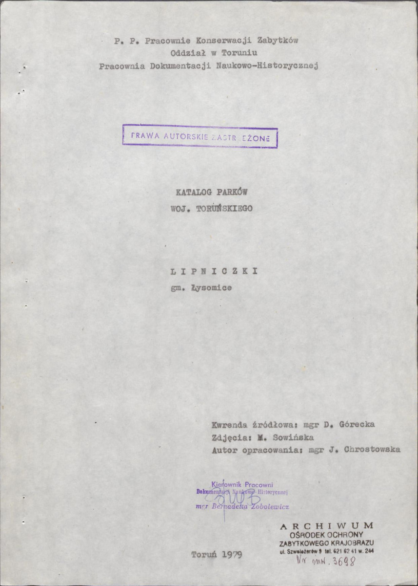 EP - Ewidencja parkowa, skan nr 5