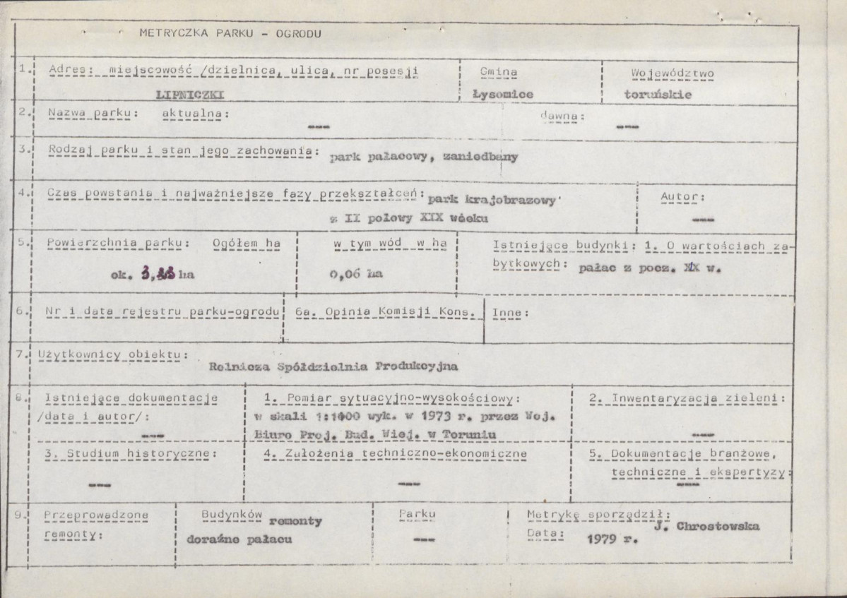 EP - Ewidencja parkowa, skan nr 6