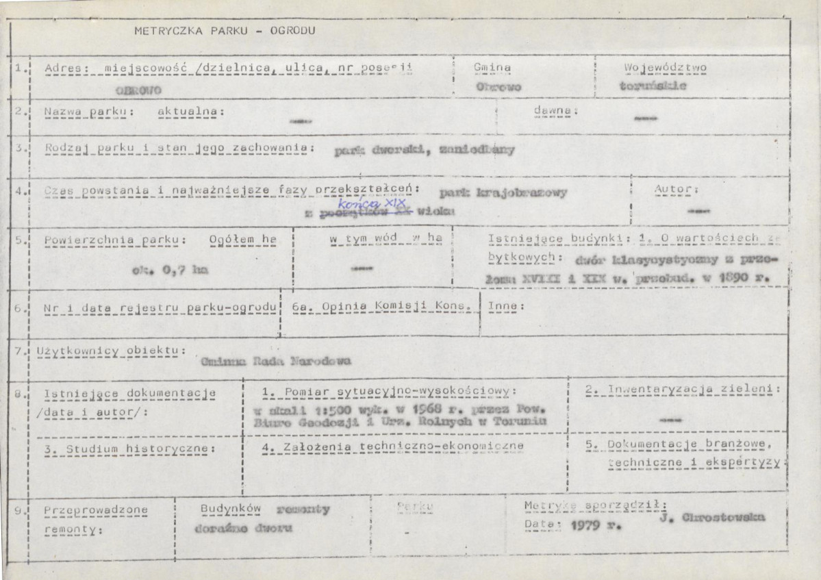 EP - Ewidencja parkowa, skan nr 6