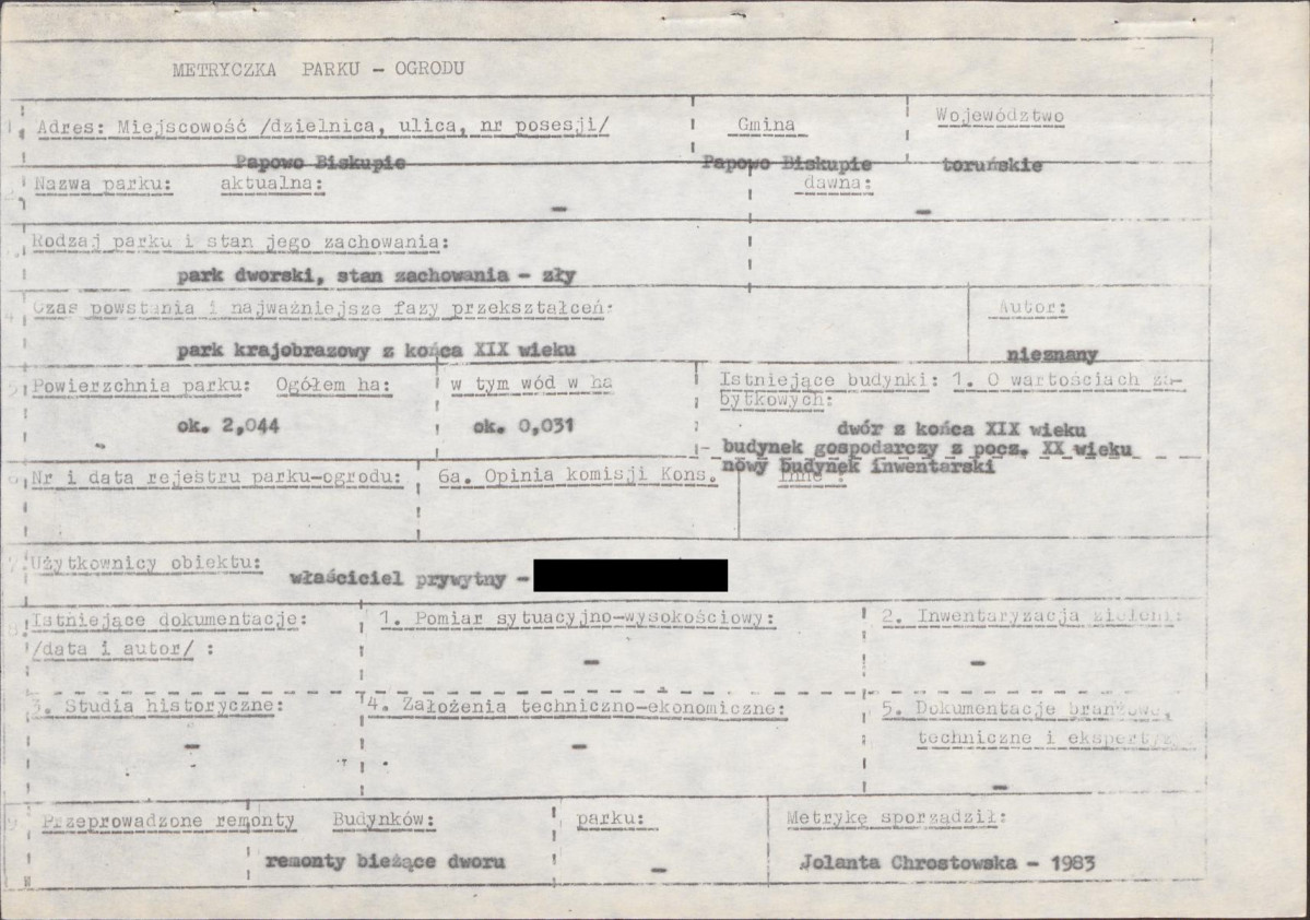 EP - Ewidencja parkowa, skan nr 6