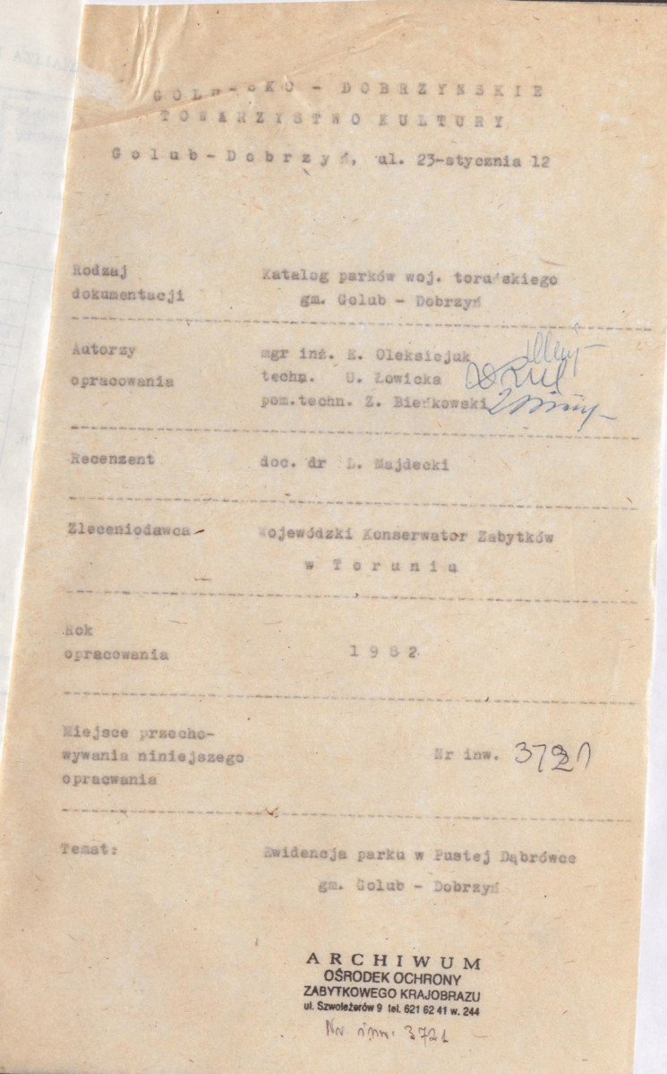 Ewidencja parkowa, skan nr 4