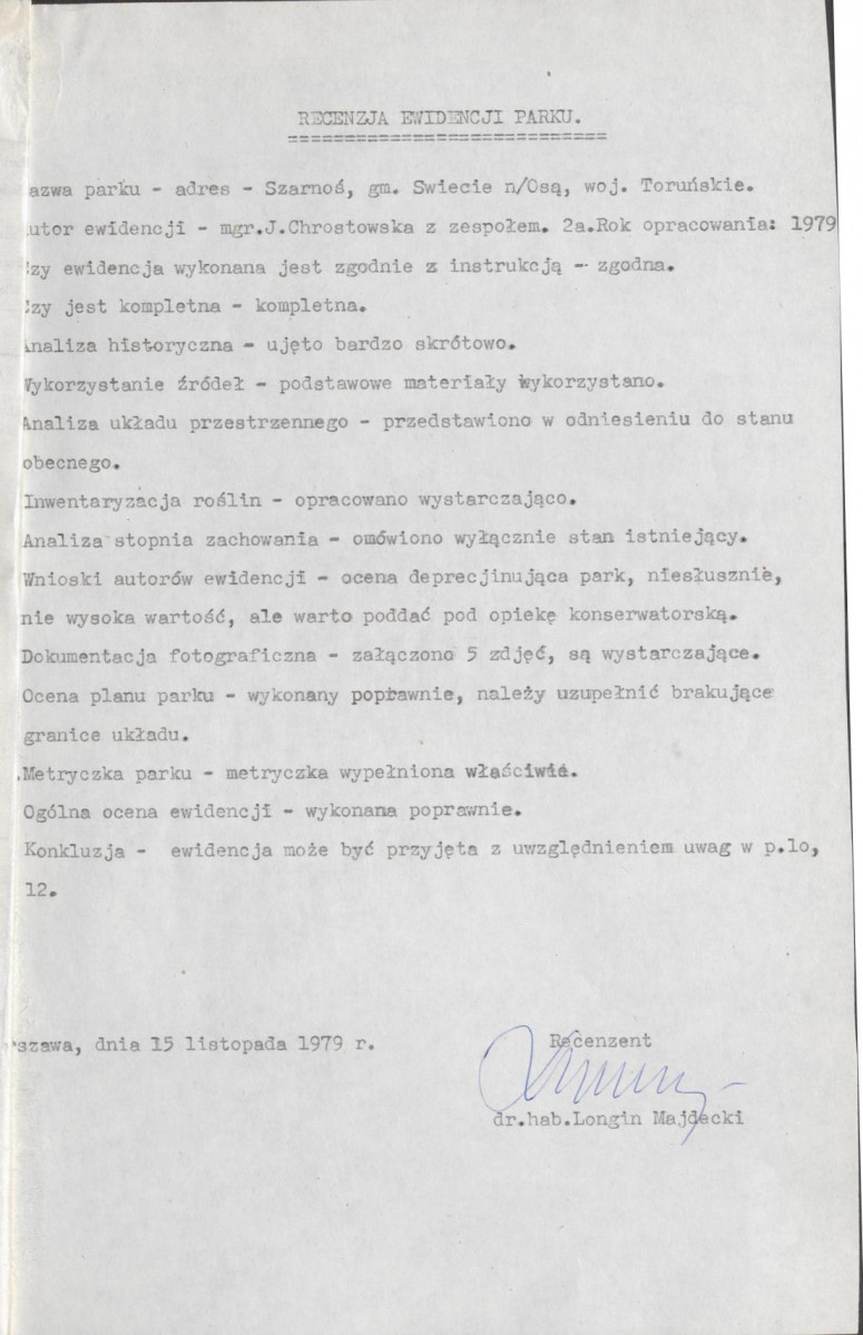 EP - Ewidencja parkowa, skan nr 4