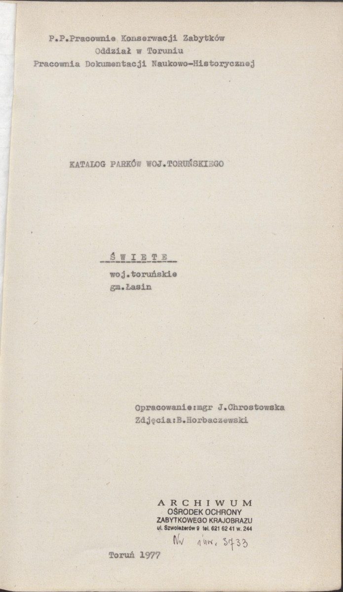 EP - Ewidencja parkowa, skan nr 4