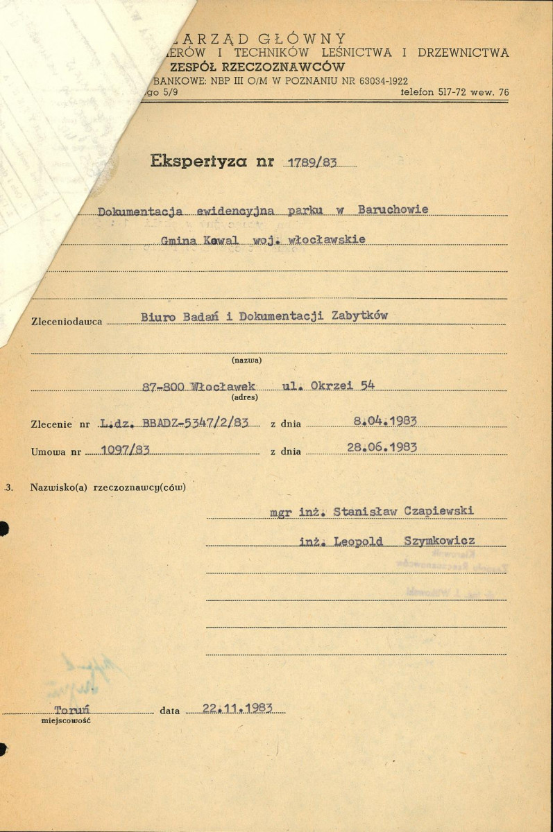 Ewidencja parkowa, skan nr 4