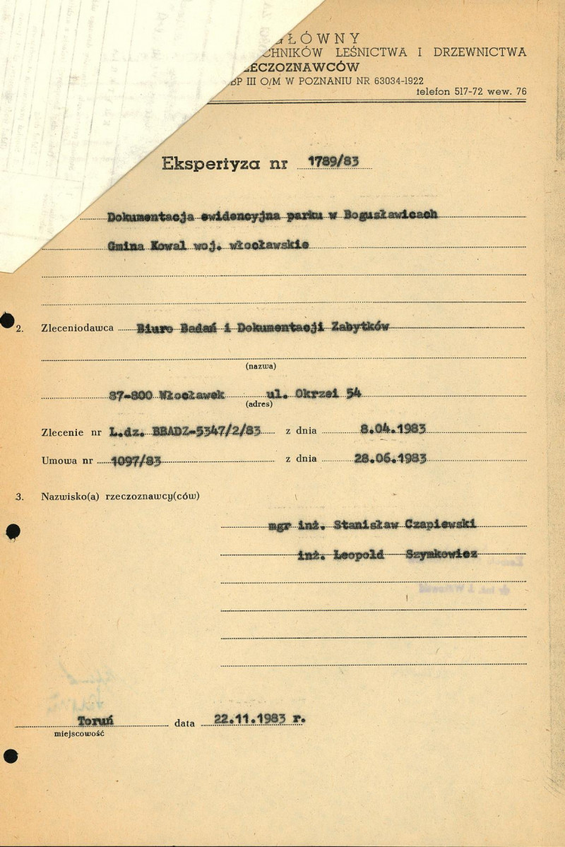 Ewidencja parkowa, skan nr 4
