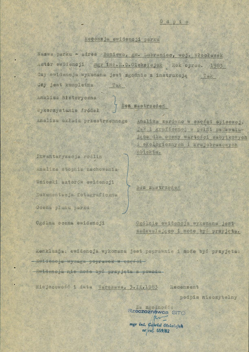 Ewidencja parkowa, skan nr 6