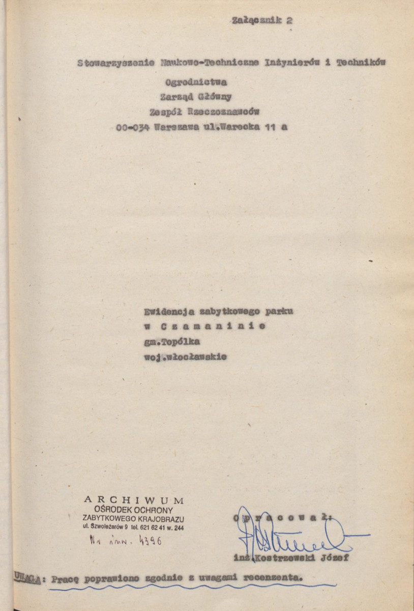 Ewidencja parkowa, skan nr 5