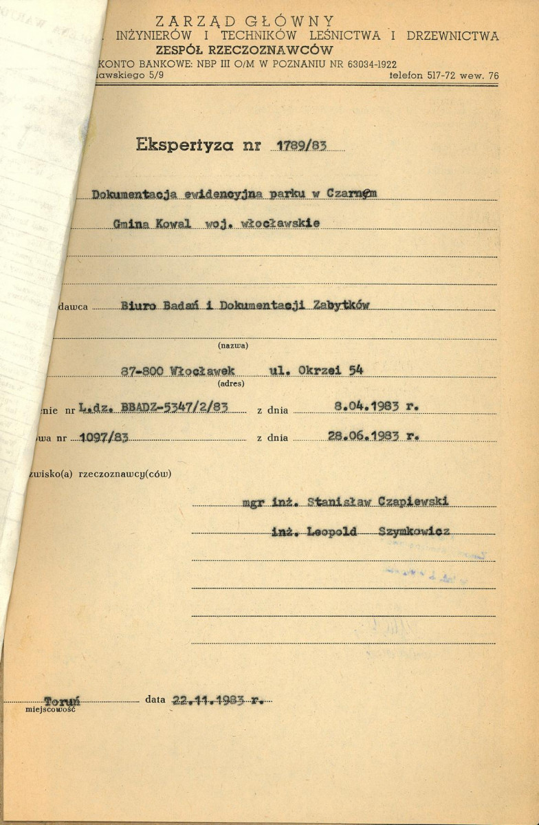 Ewidencja parkowa, skan nr 4