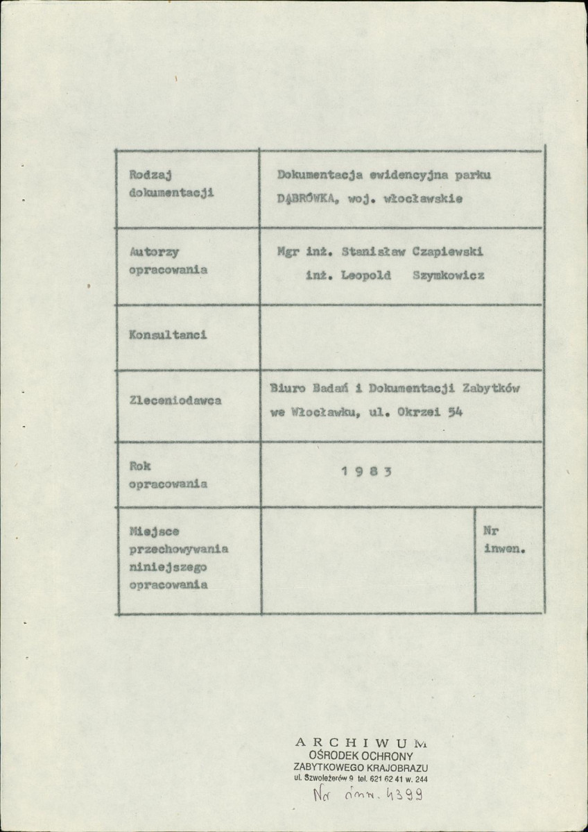 Ewidencja parkowa, skan nr 6