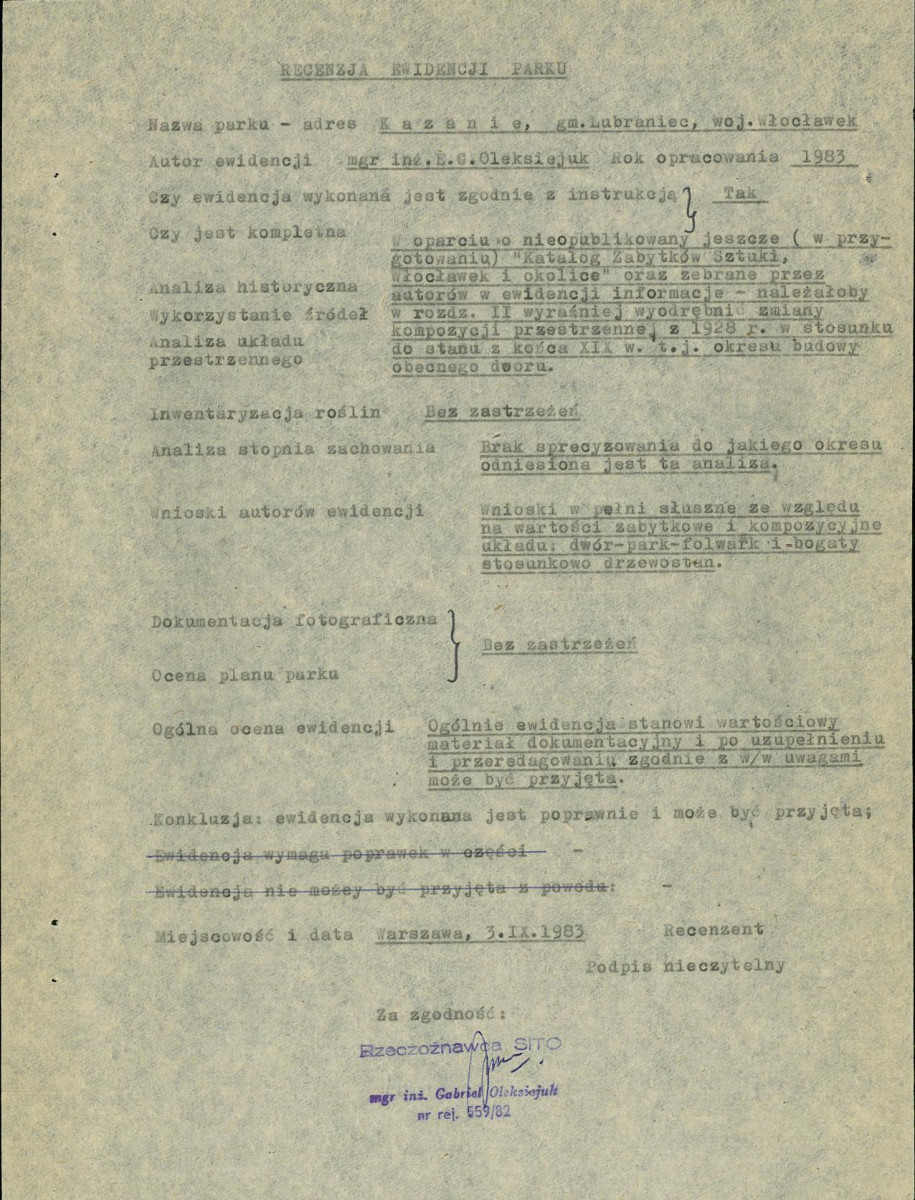 EP - Ewidencja parkowa, skan nr 6