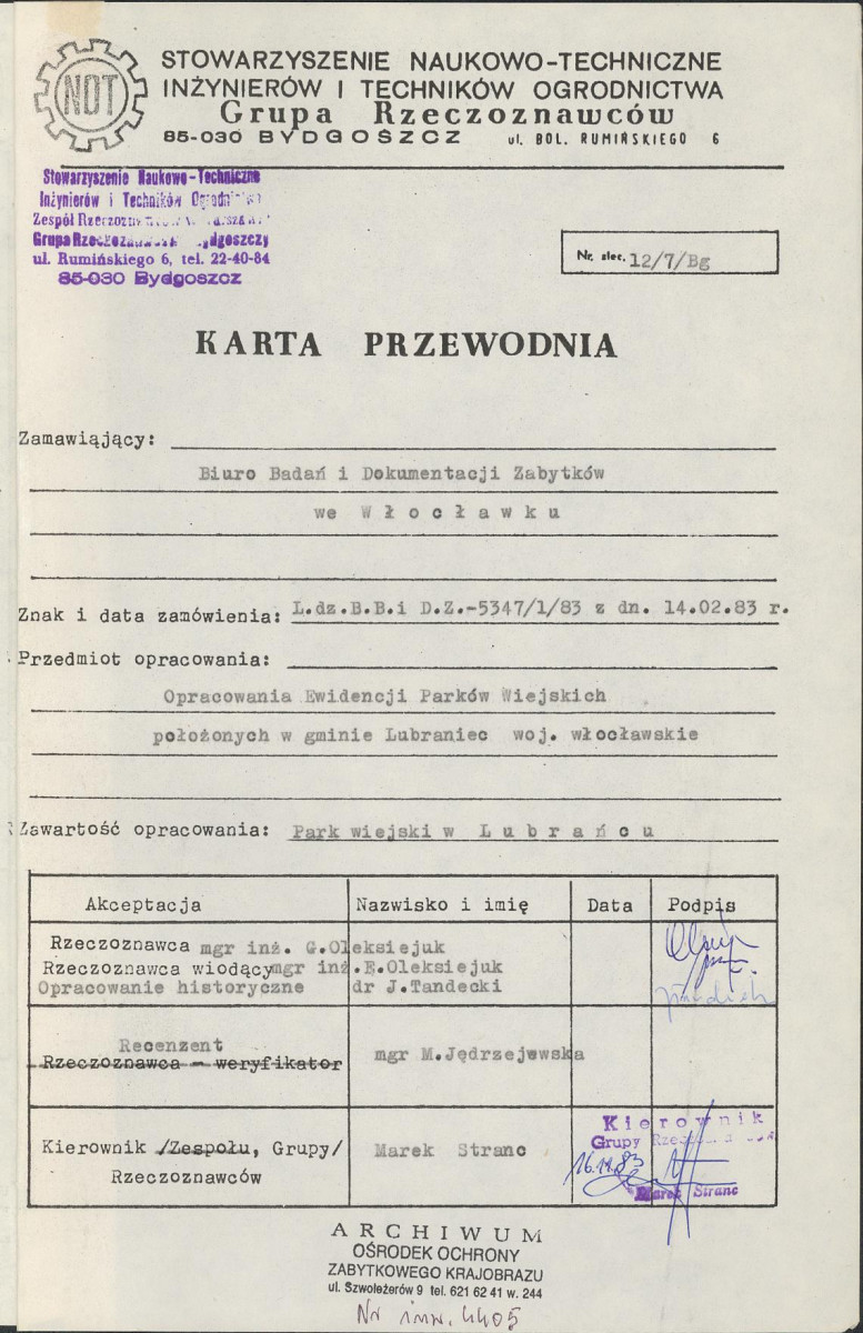 Ewidencja parkowa, skan nr 4