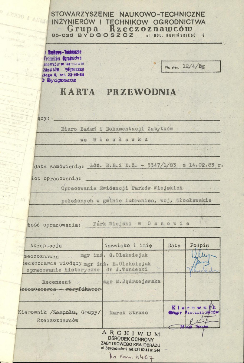 Ewidencja parkowa, skan nr 4