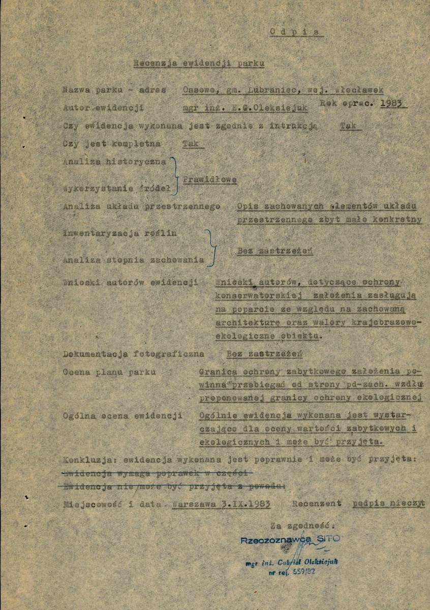 Ewidencja parkowa, skan nr 6
