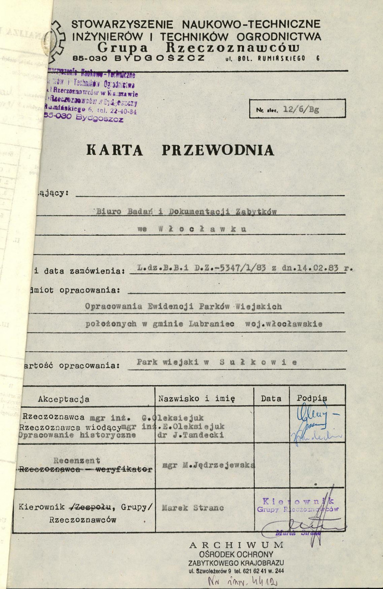 Ewidencja parkowa, skan nr 4