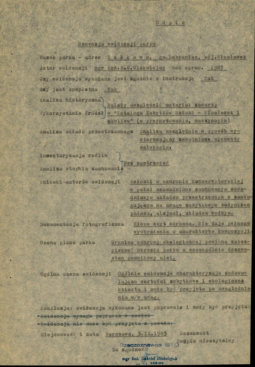Ewidencja parkowa, skan nr 6