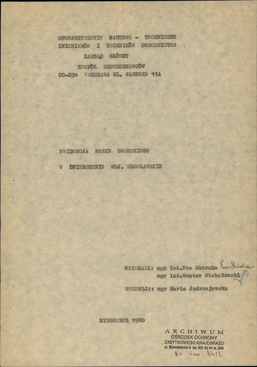 Ewidencja parkowa, skan nr 6