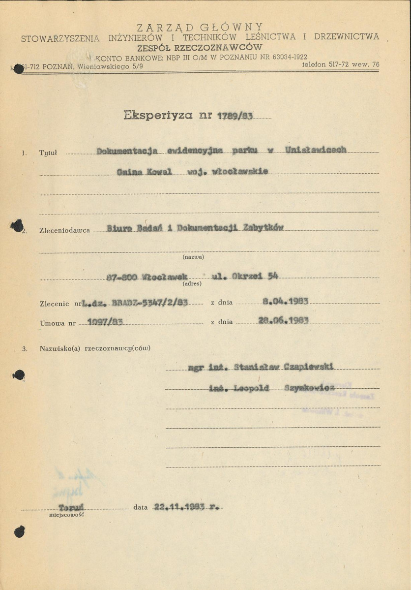 Ewidencja parkowa, skan nr 4