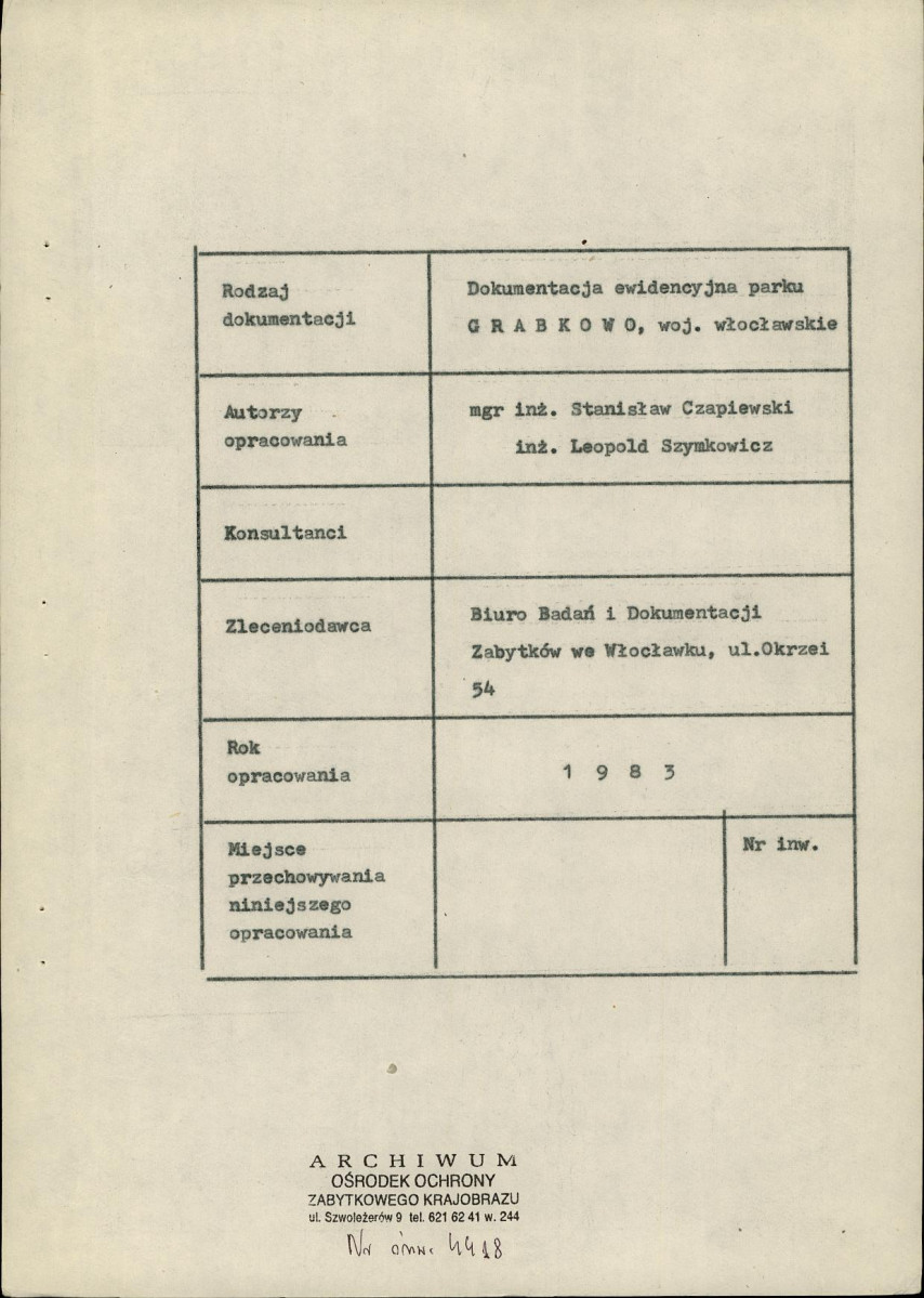 EP - Ewidencja parkowa, skan nr 6