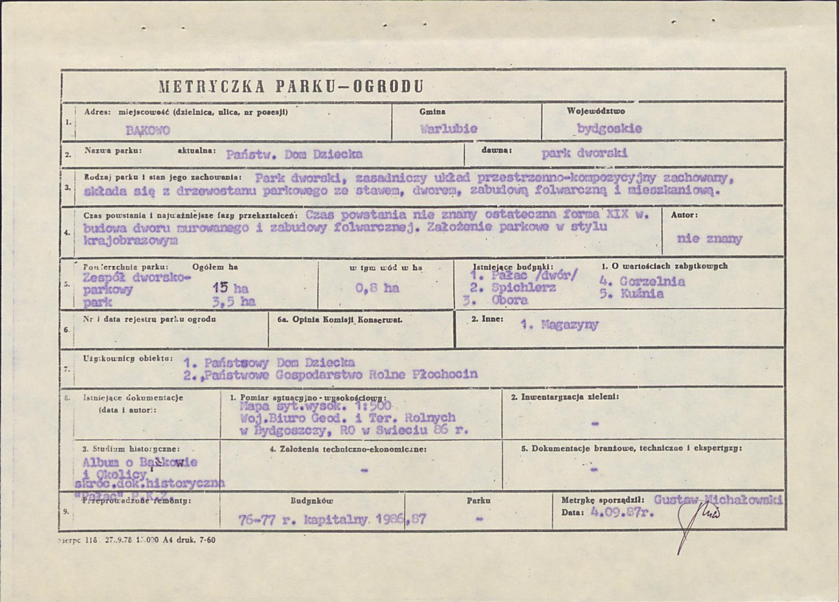 EP - Ewidencja parkowa, skan nr 8