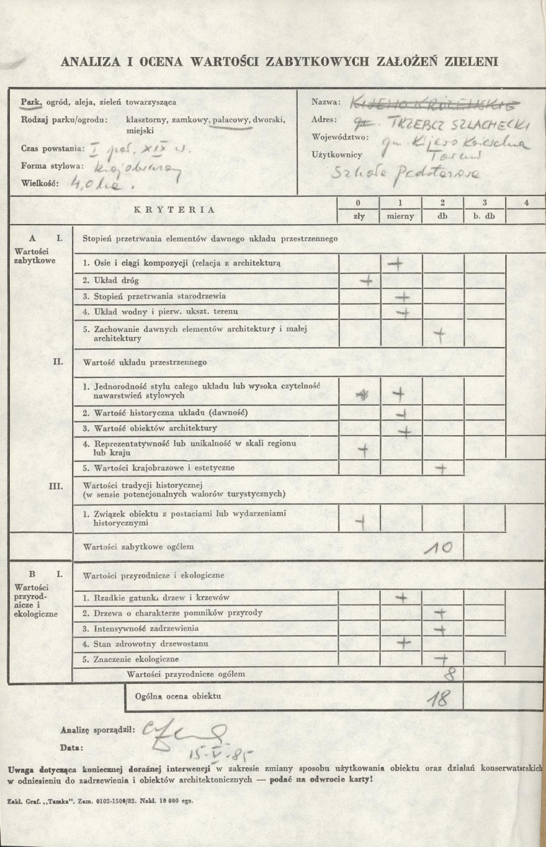EP - Ewidencja parkowa, skan nr 3