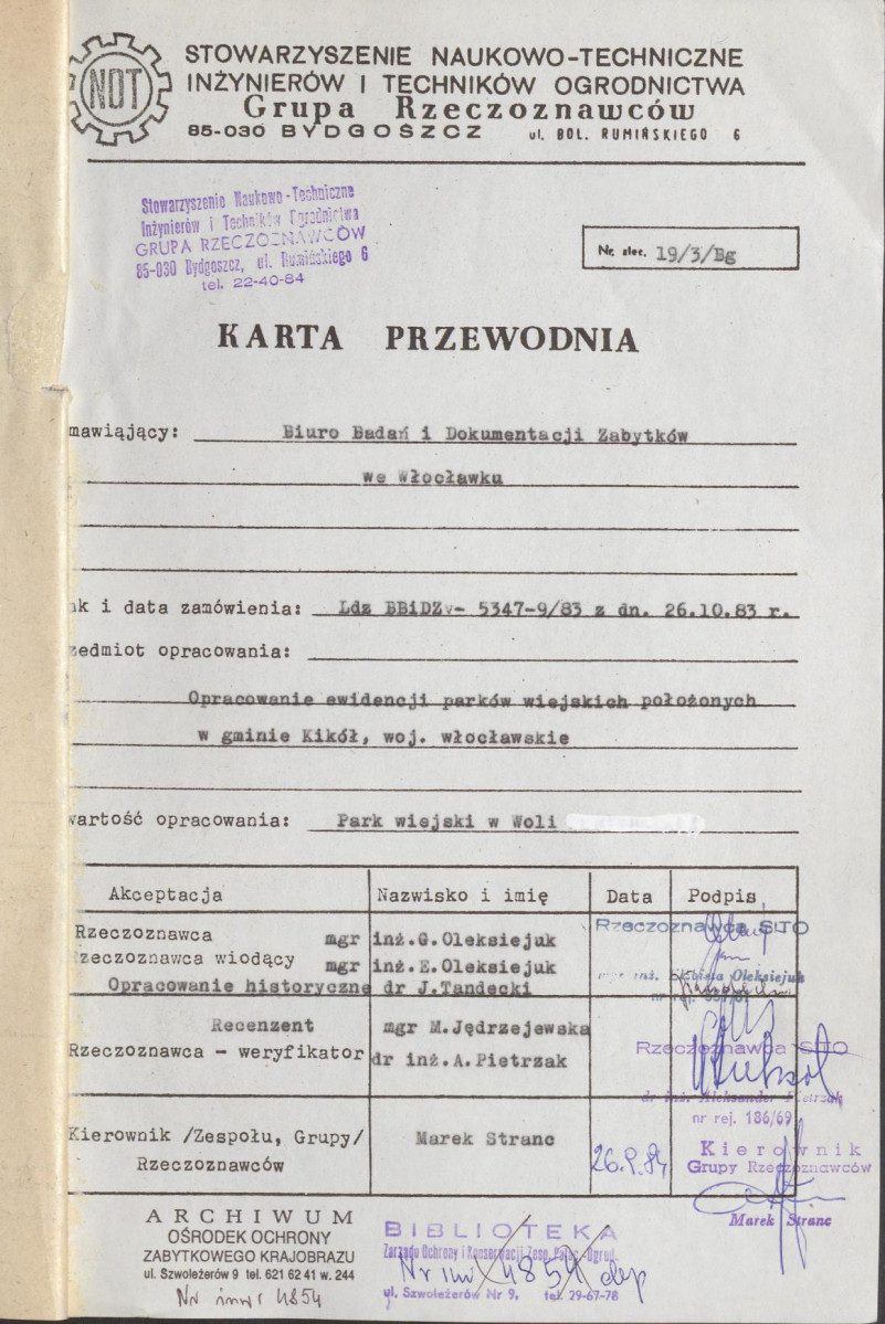 EP - Ewidencja parkowa, skan nr 4